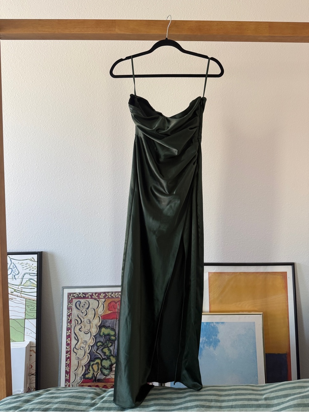Anthropologie BHLDN Danielle dress forest green
